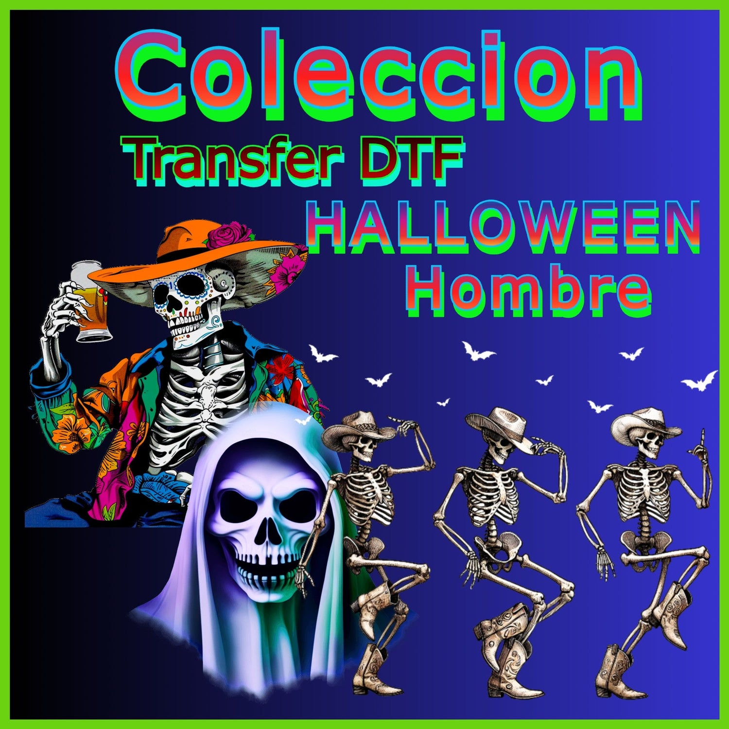 COLECCION DTF HALLOWEEN  PARA  HOMBRES