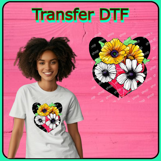 Corazón con Flores